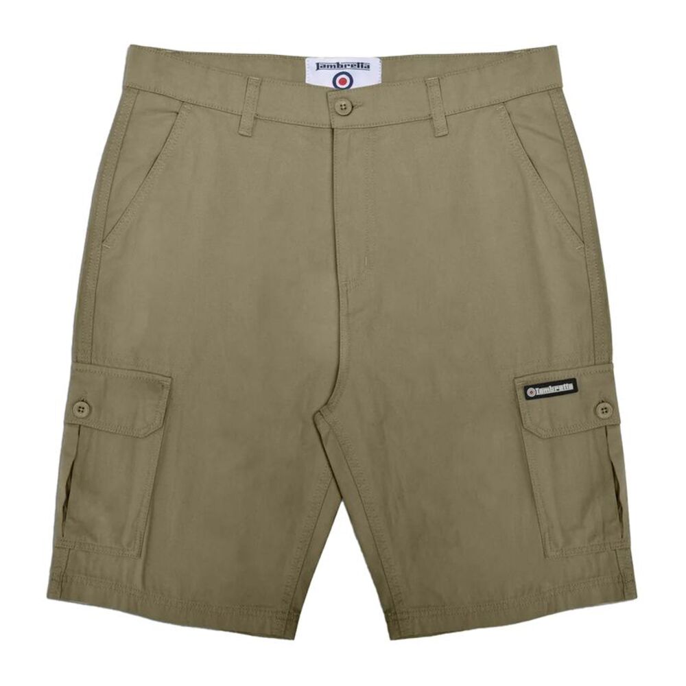 Lambretta Mens SS25 Cargo Shorts / Khaki Green